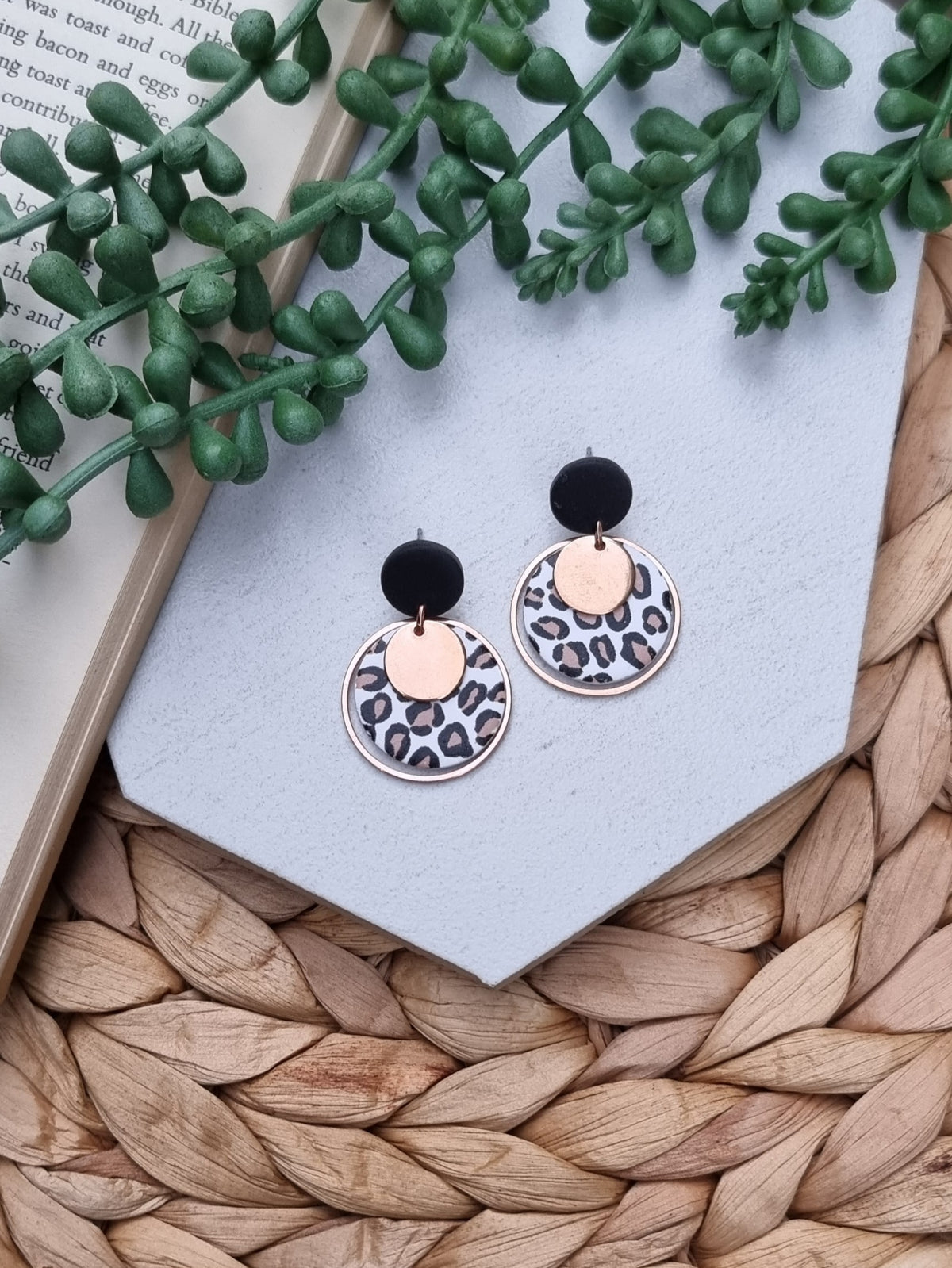 Rose Gold Leopard Print