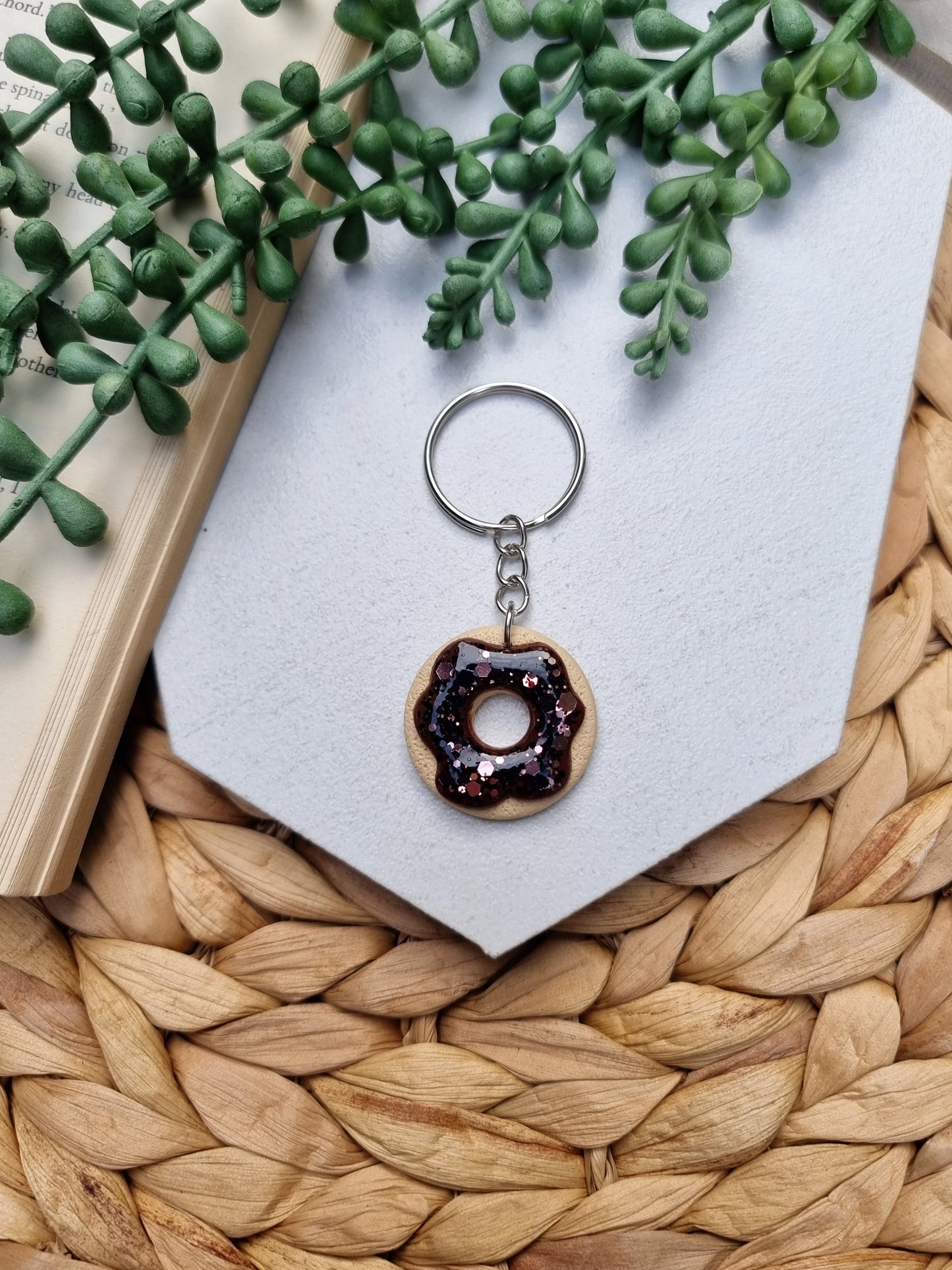 Sprinkles Donut Keychain