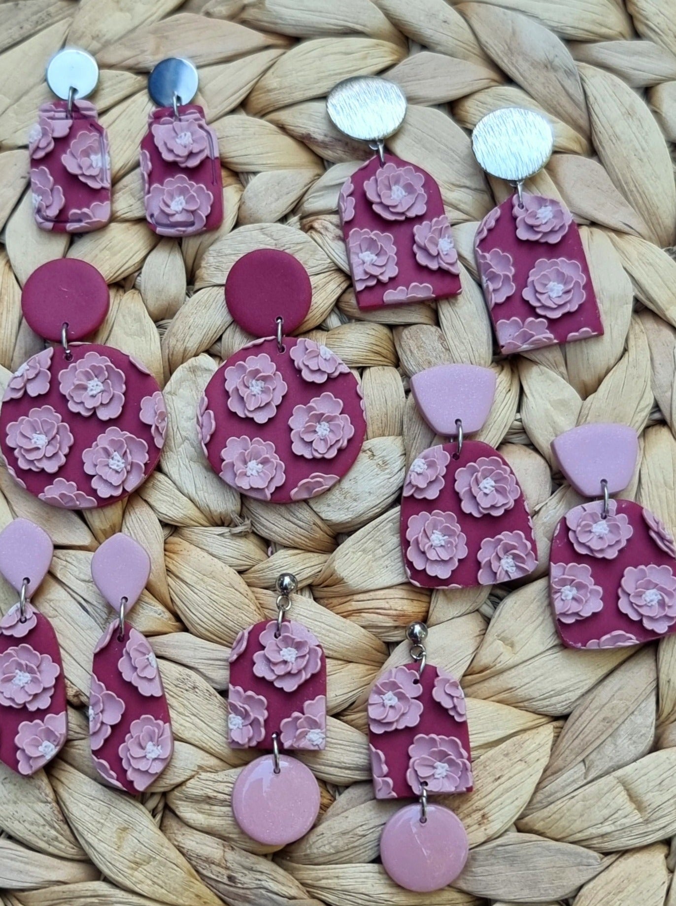 Cabernet & French Pink Florals