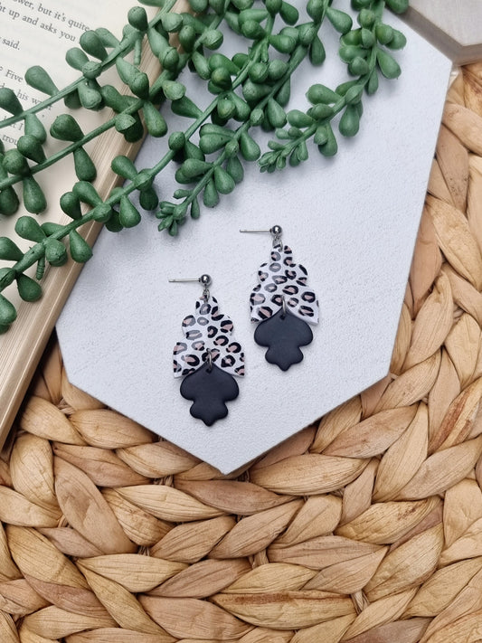 Leopard Scalloped Drop