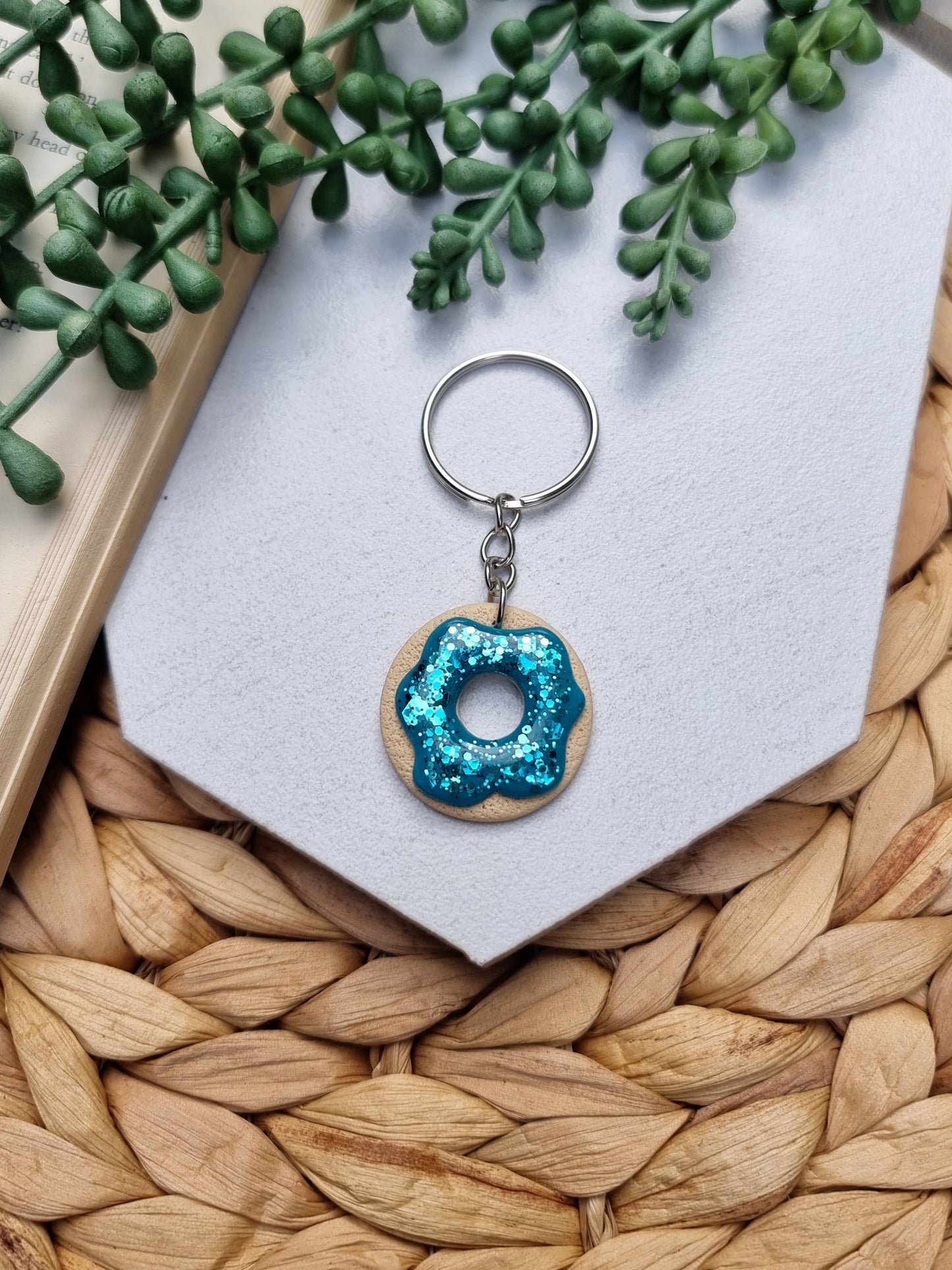 Sprinkles Donut Keychain