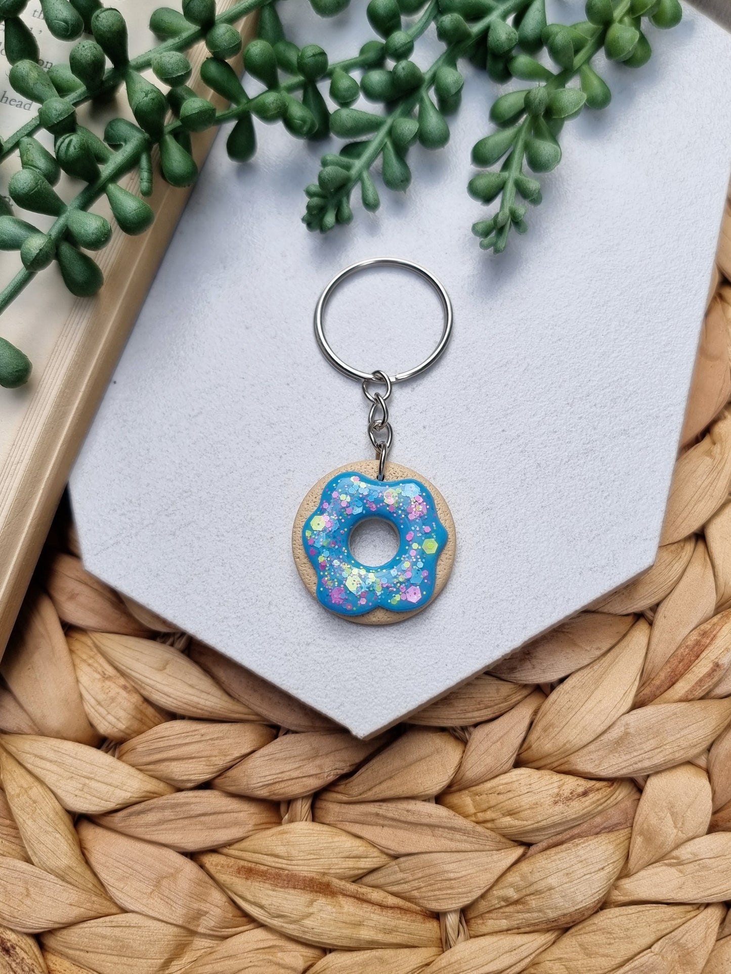 Sprinkles Donut Keychain