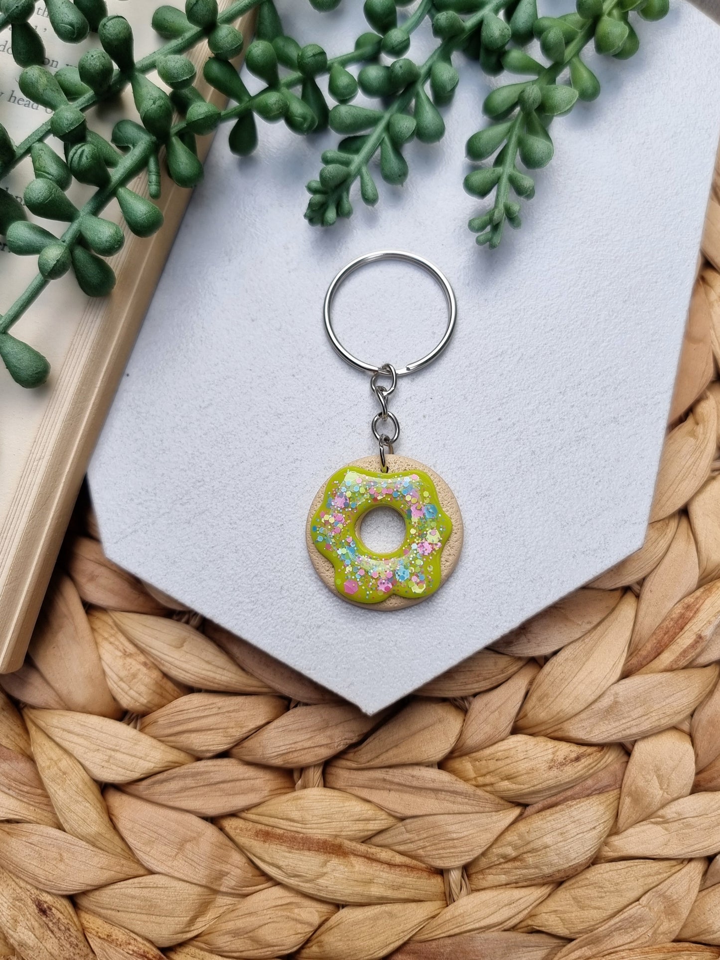 Sprinkles Donut Keychain