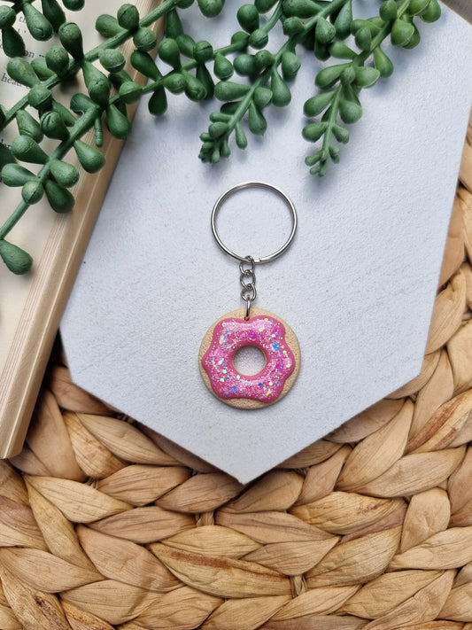 Sprinkles Donut Keychain