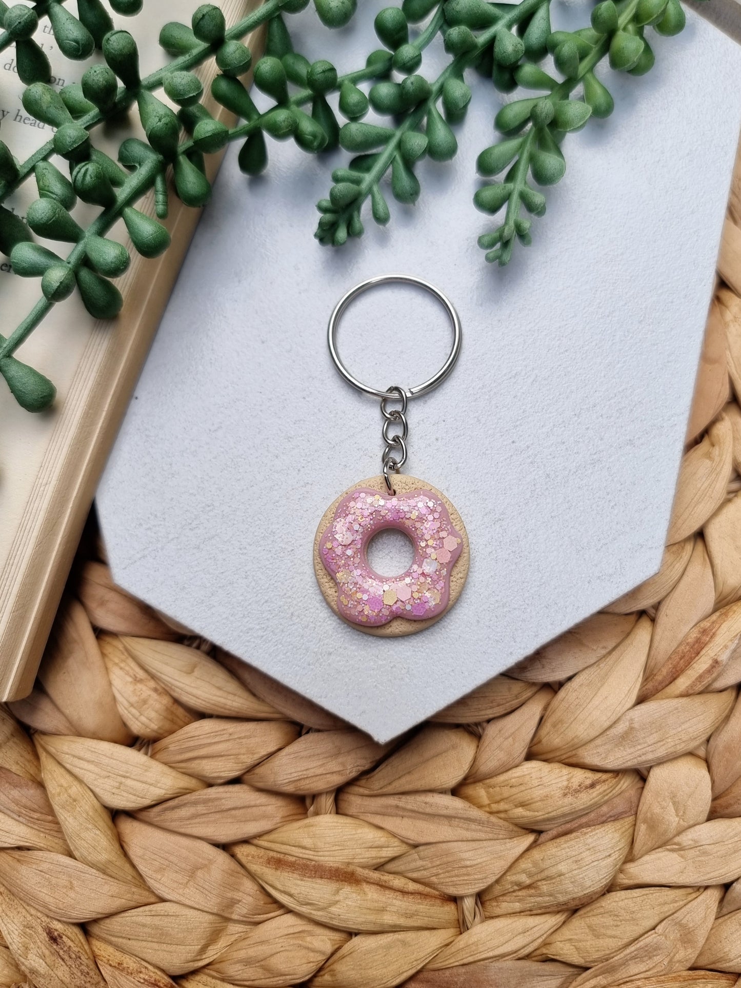 Sprinkles Donut Keychain