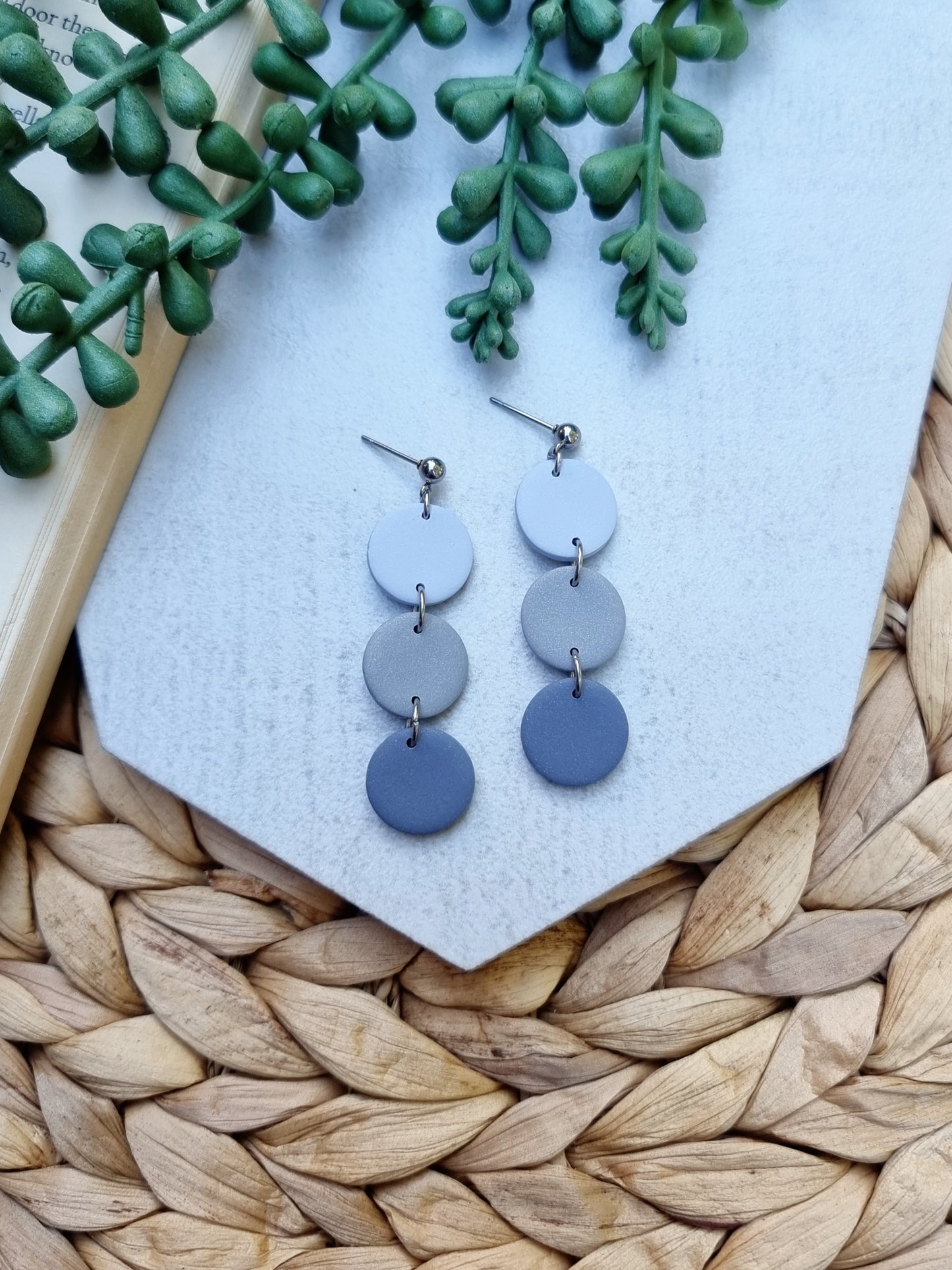 Shades of Grey Dangle
