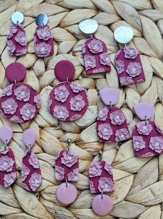 Cabernet & French Pink Florals