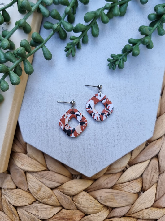 Cinnamon Marble Square Drop