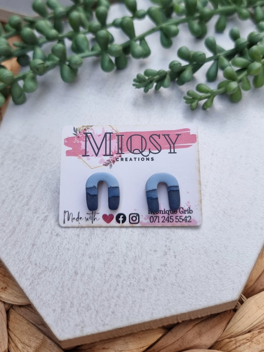 Ripped Jean Horseshoe Studs
