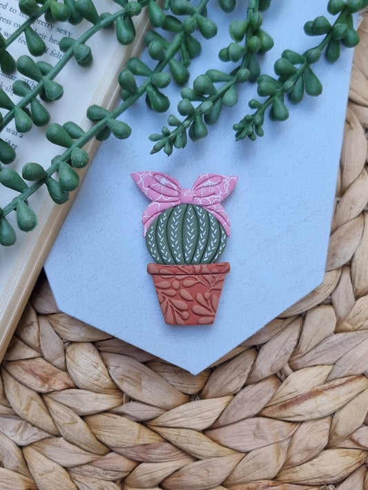 Bow Cactus Magnet