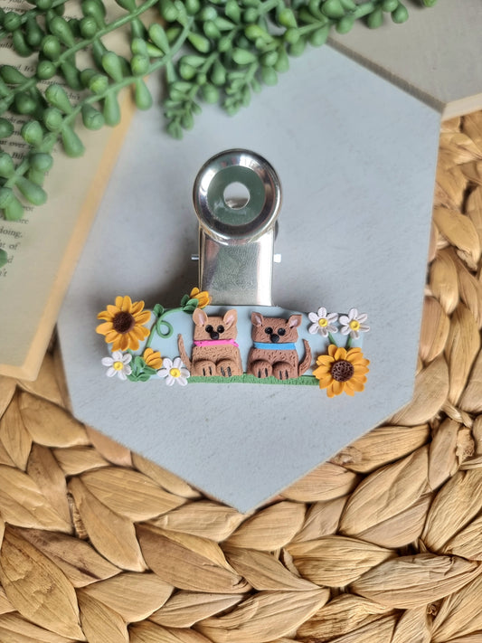 Assorted Floral Book Clips