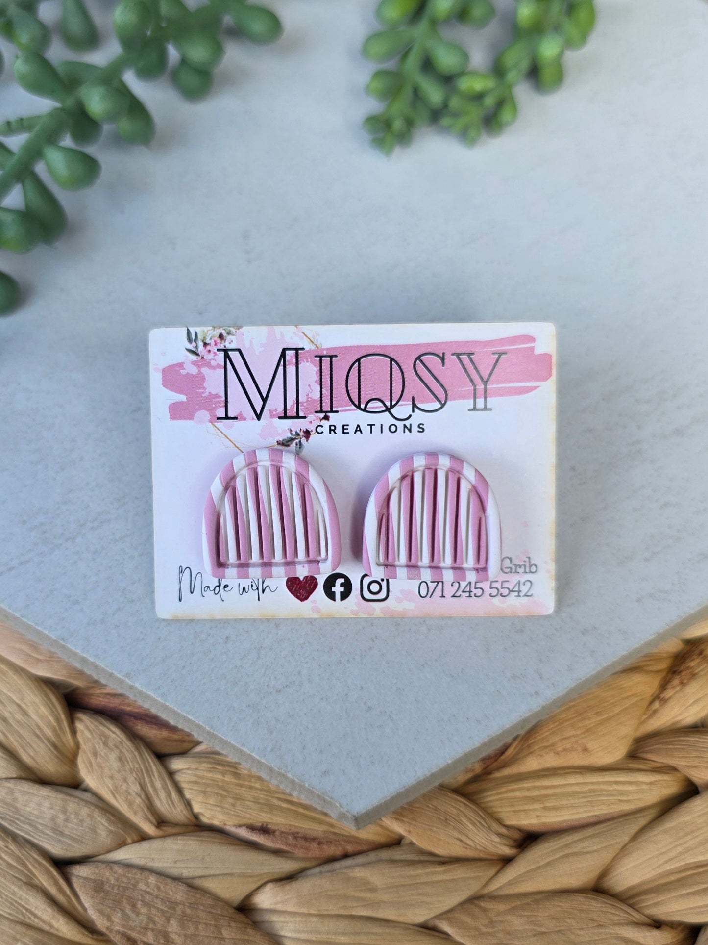 Stripey Window Studs