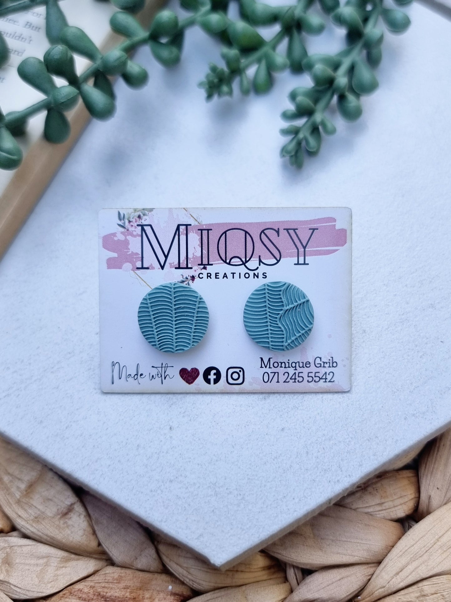 Textured Round Studs