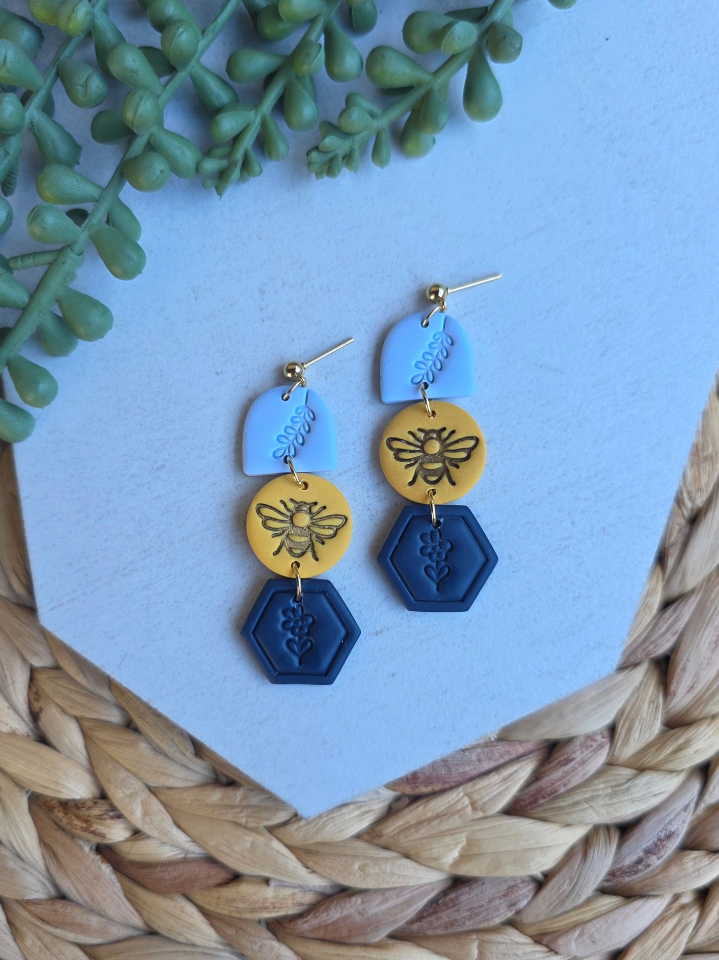 Colored Bee Dangle