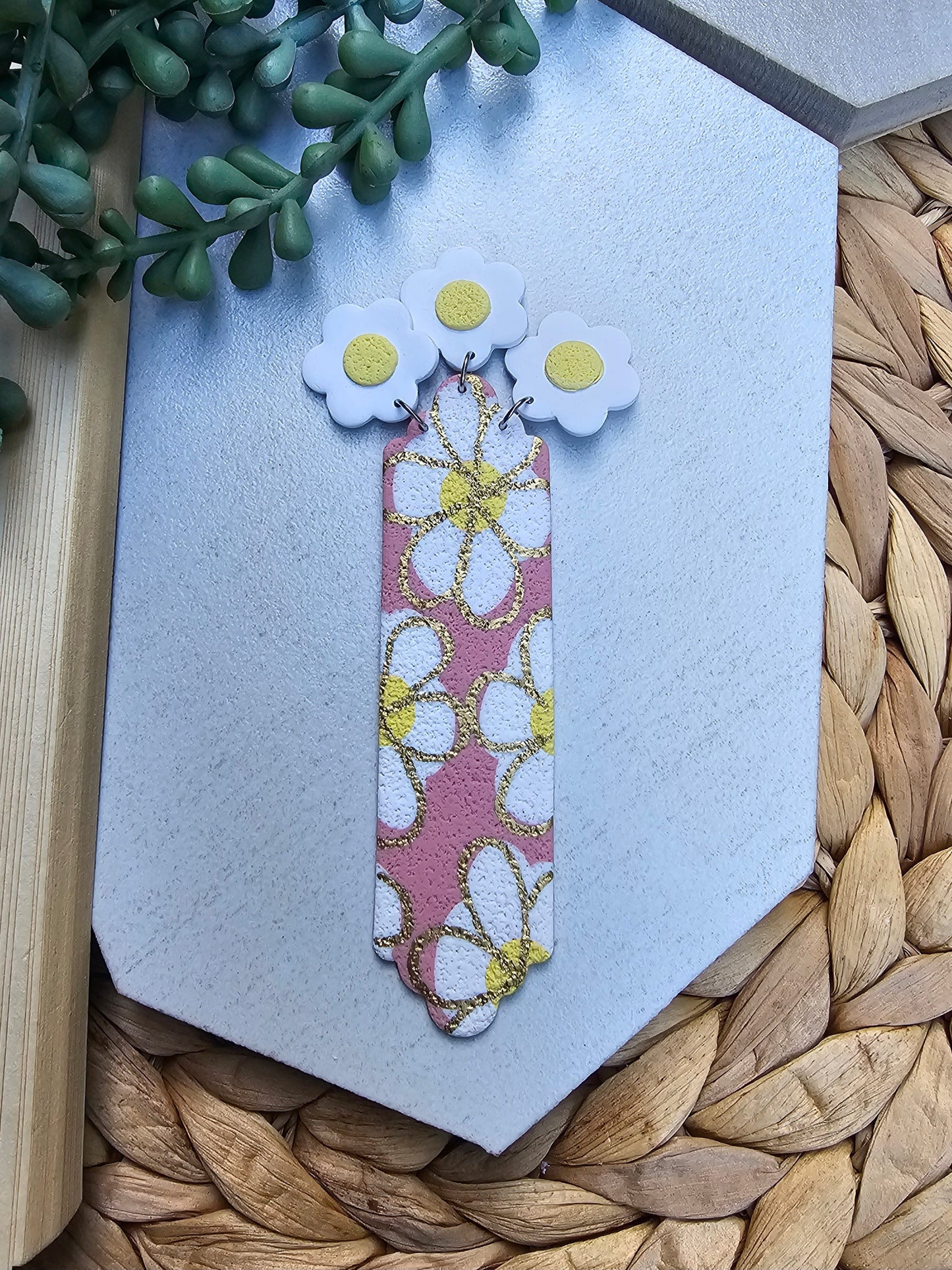 Floral Imprint Bookmark