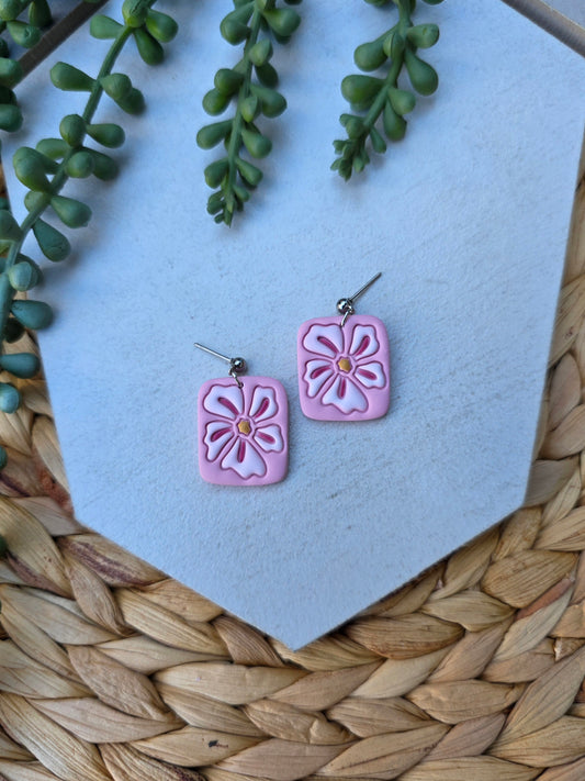 Flower Embossed Drop