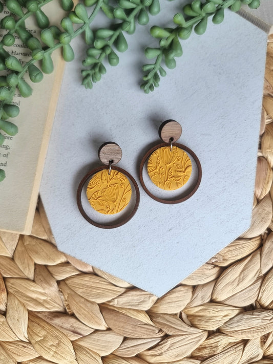 Textured Wooden Hoop