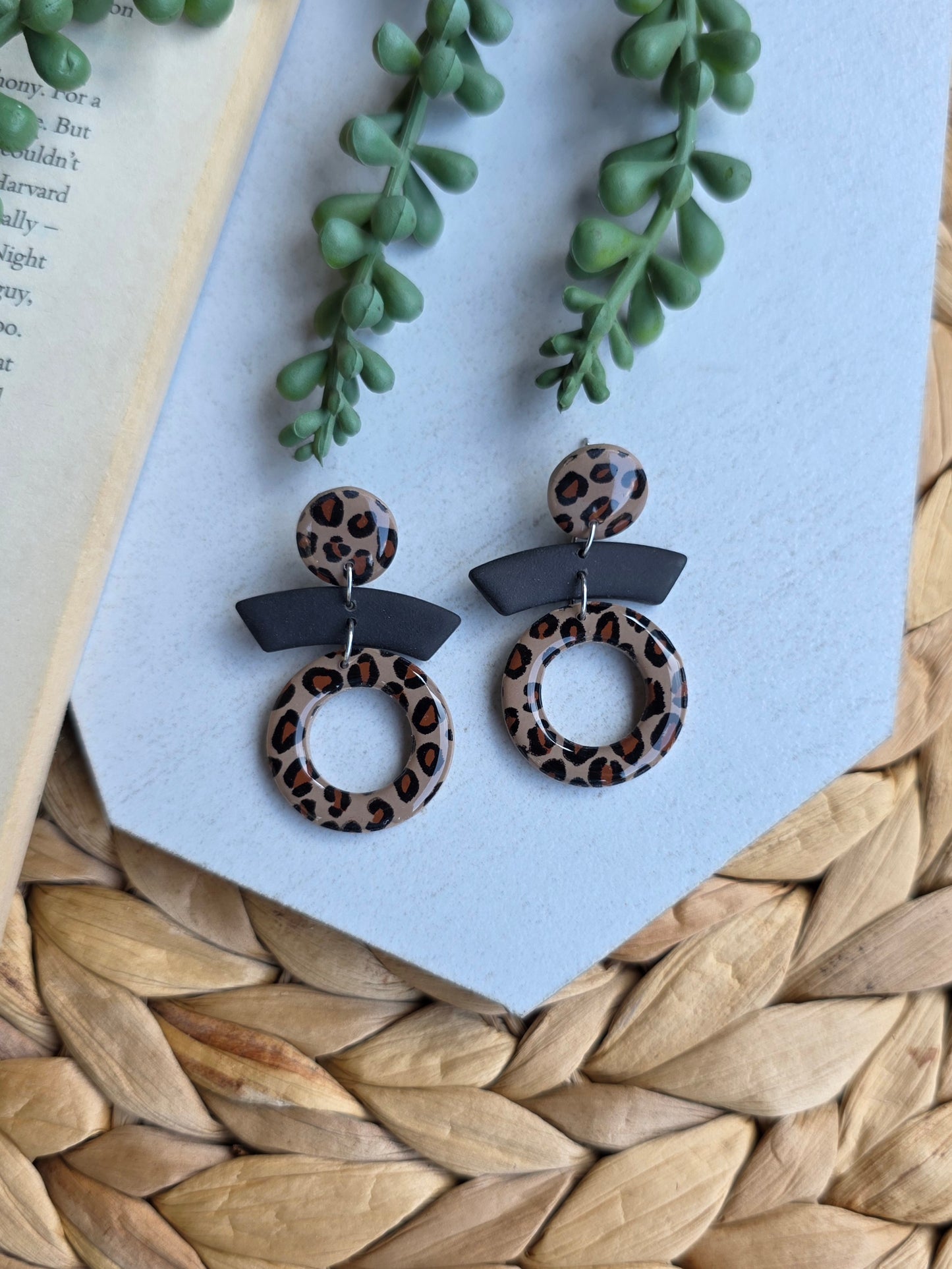 Coffee Brown Leopard Print