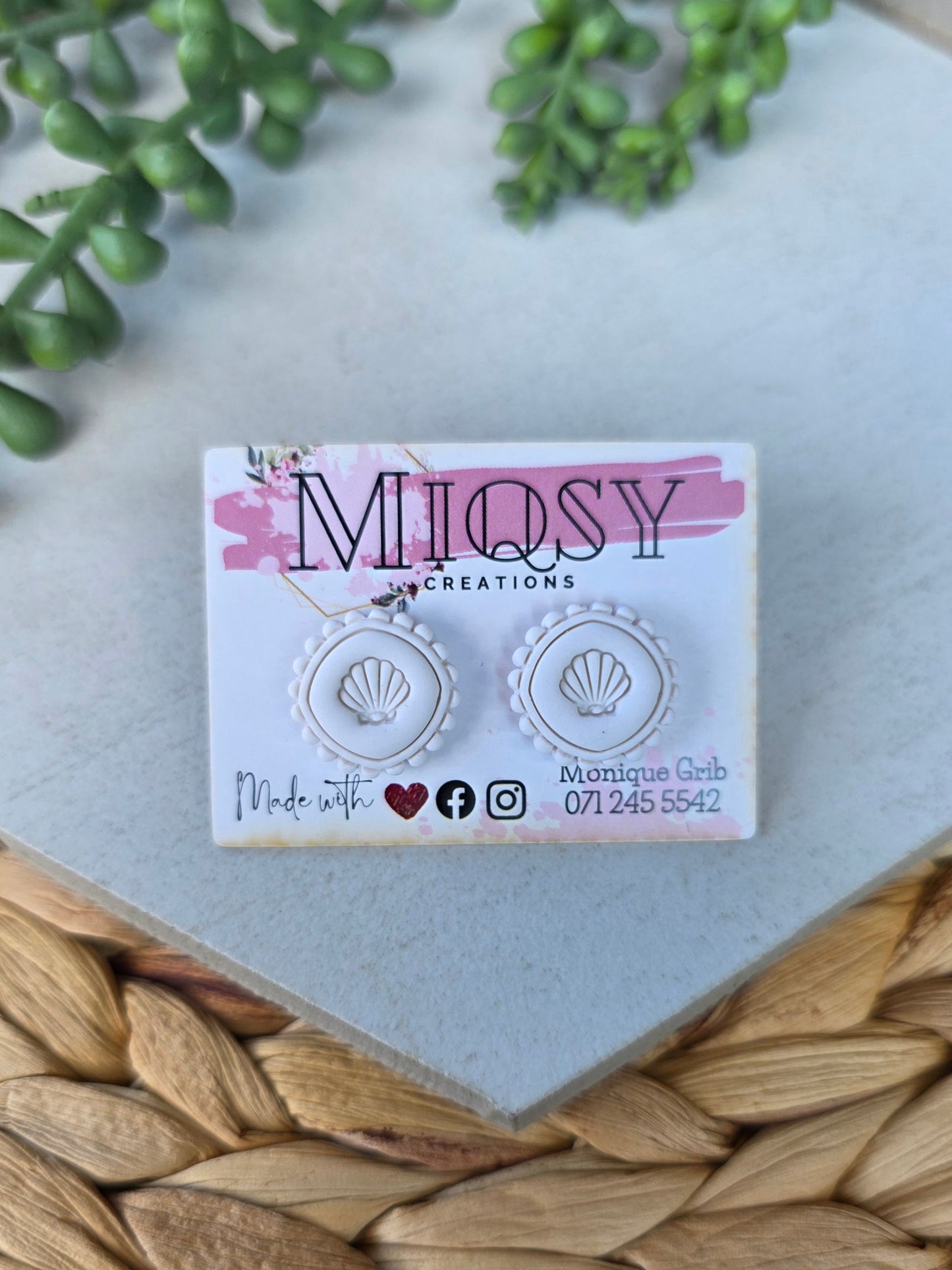 Conch Shell Studs