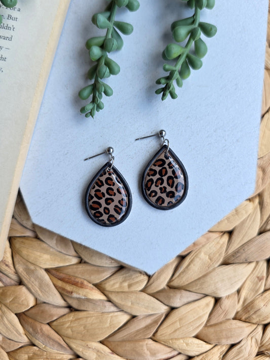 Coffee Brown Leopard Print