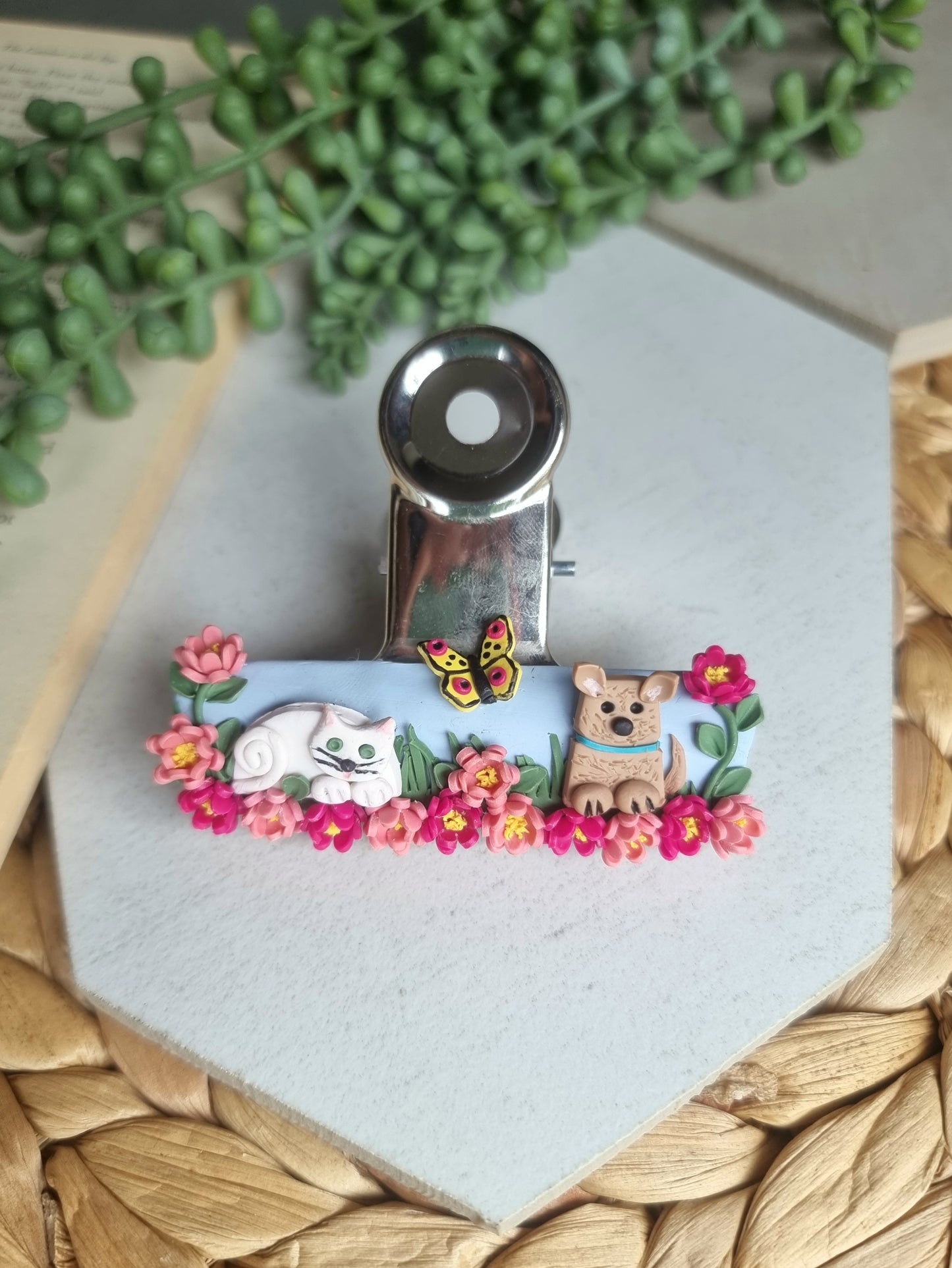 Assorted Floral Book Clips