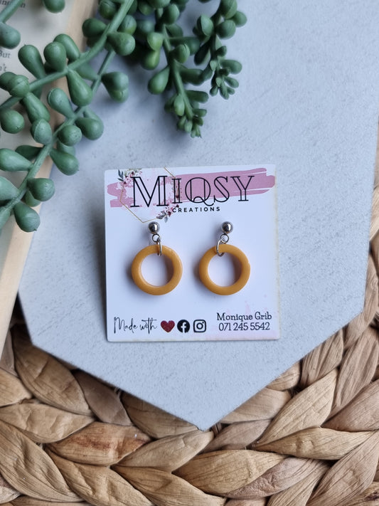 Small Mustard Cut-out Drop
